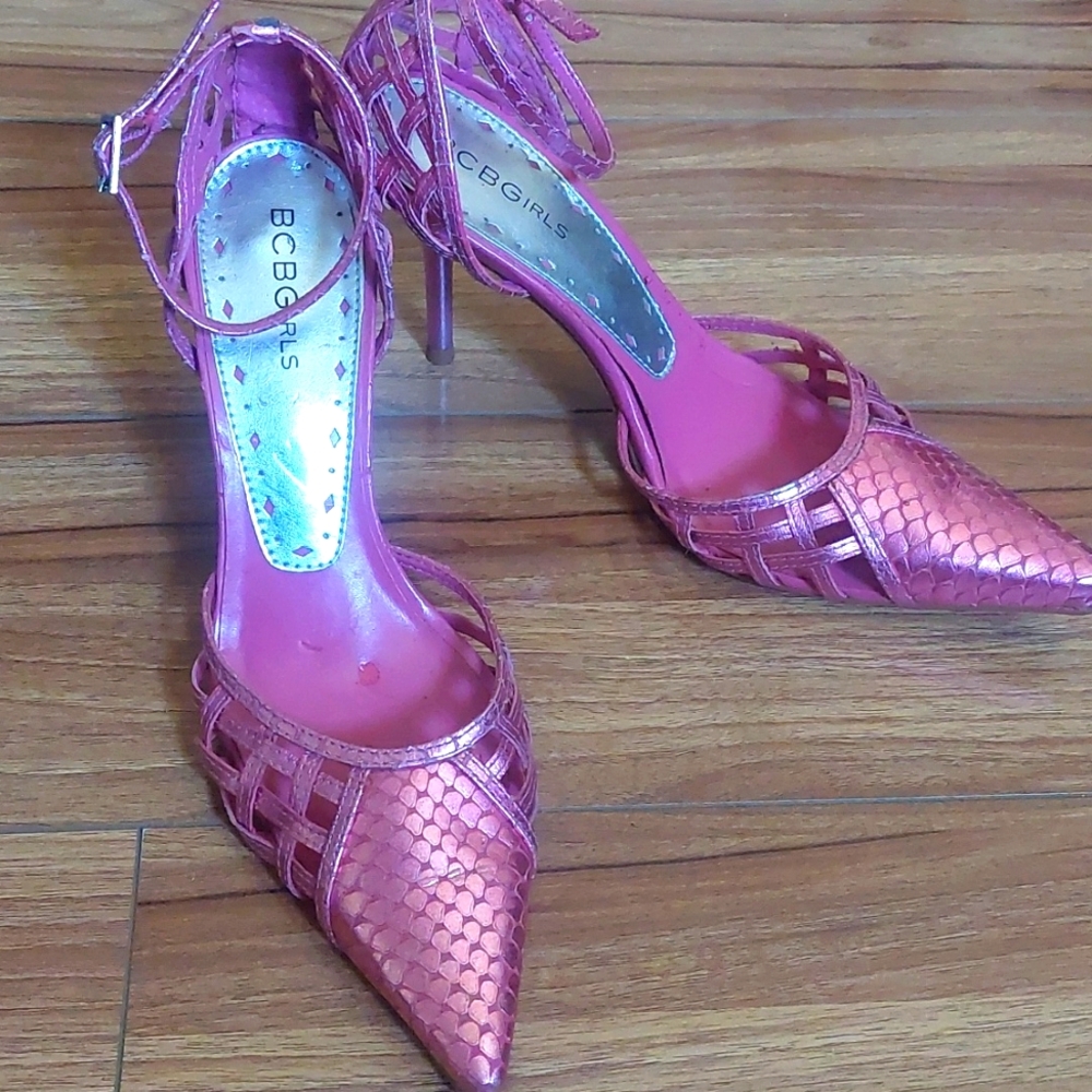 Leather BCBG GIRL Pink leather shoes